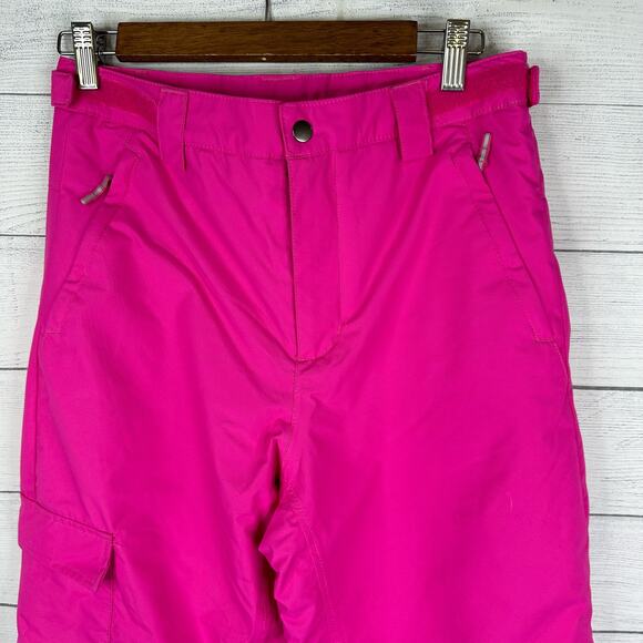 Columbia Kids Girls size Large 14 16 Bugaboo II Insulated Ski Pants Pink Nylon - Picture 3 of 11